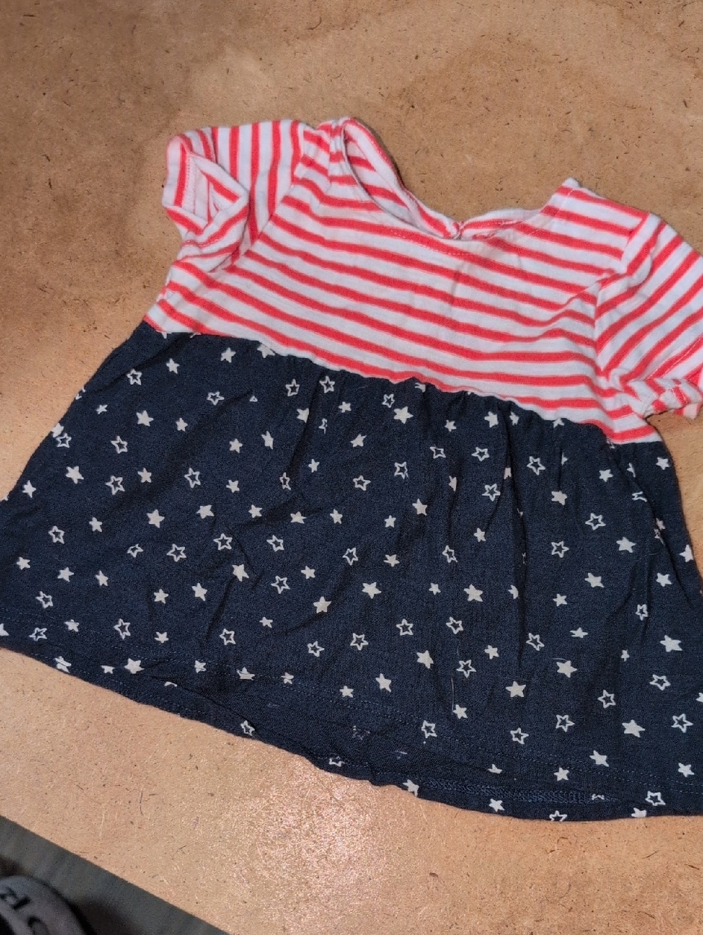 ❤️‍🔥10/$10❤️‍🔥 Baby Girls Jumping Beans Stripes & Stars Dress Size 3M